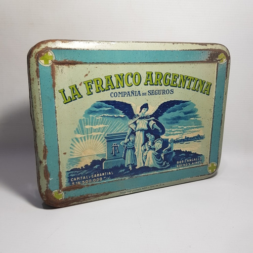 Antigua Caja Seguros Botiquín La Franco Argentina Mag 60772