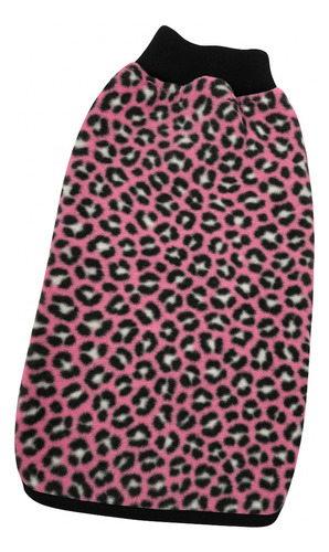 Poncho Polar Chaleco Estampado Perros Ropa Invierno Abrigo Talle 7 -- Animalpink