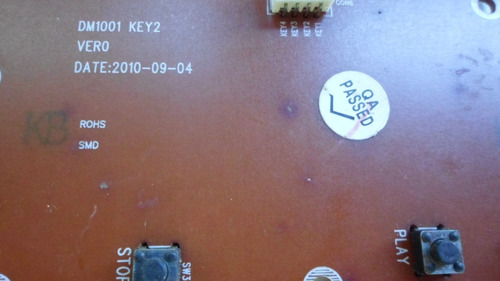 Bz 314 Repuesto Placas Key 1 Y Key2 Control Dvd Rca (Usado)