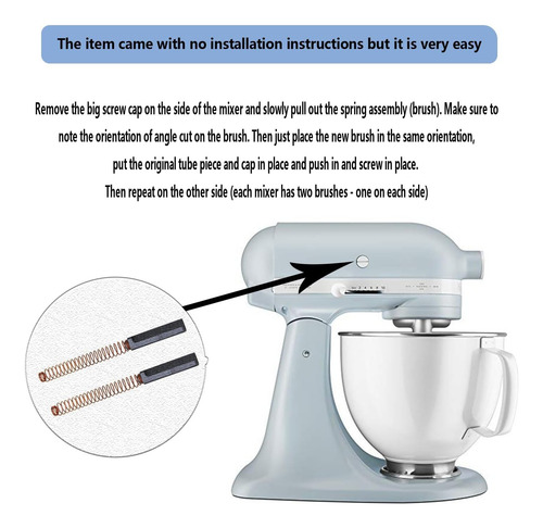 Juego De Carbones Para Batidora Kitchenaid Originales