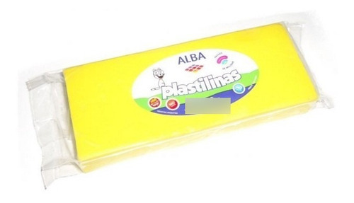 Imagen 1 de 1 de Plastilina Alba 250g. Amarillo