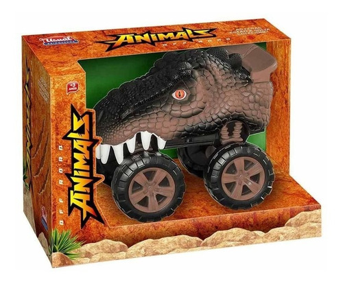 Imagem 2 de 4 de Carro Carrinho T- Rex Dinossauro Animals Off Road