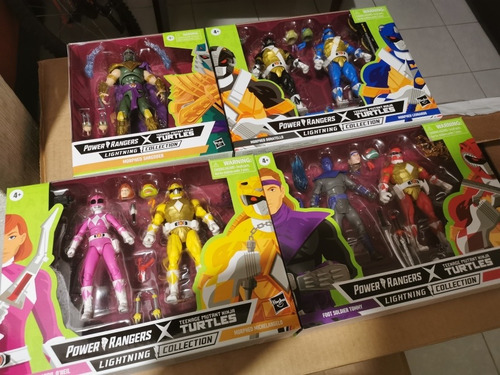 Imagen 6 de 6 de Power Rangers X Tmnt Lightning Collection Set