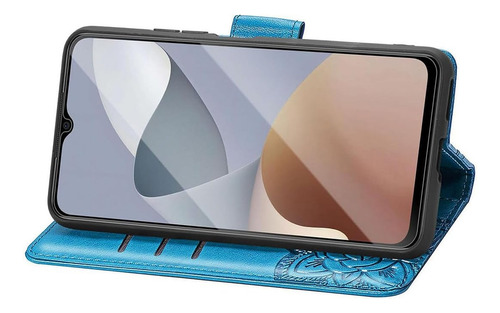 B Funda Tipo Cartera Magnética De Piel Sintética Para Zte Blade A54 Con Ranuras Para Tarjetas, Correa De Mano, Diseño