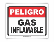 Comprar Señalamiento Letrero Peligro Gas Inflamable 20x25