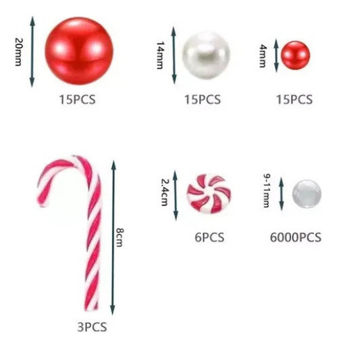 Perlas Flotantes En Jarrón Navideño