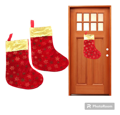 Pack De 2 Botas Decoración Navidad