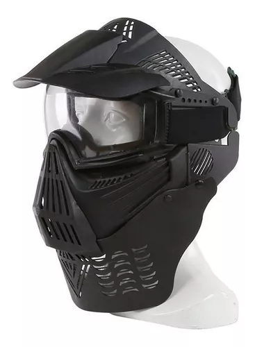 Máscara Proteção FM-F0018 Preta (Airsoft / Paintball) - Mercado