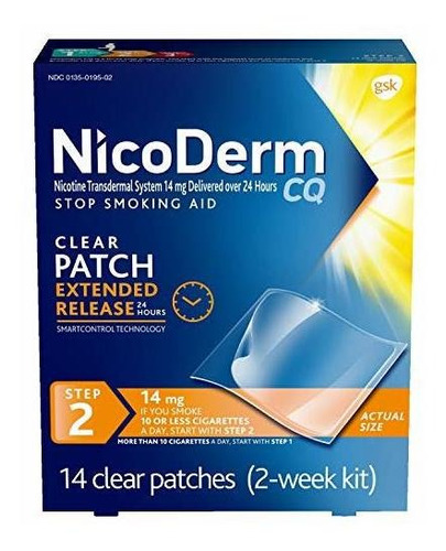 Nicoderm Cq Paso 2 Parches Nicotina 14mg