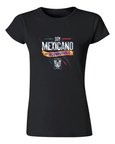 Playera Deportiva Mujer Tigres Uanl Soy Mexicano