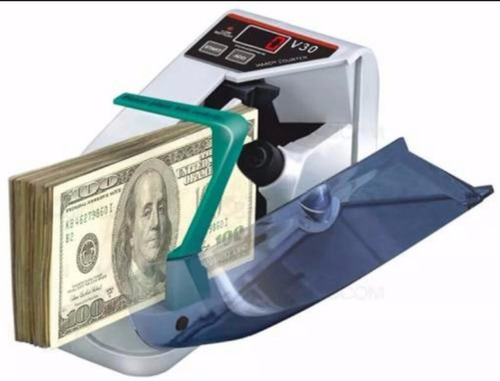 Contadora Billetes Portatil Maquina A Pilas Y 220v Con Funda
