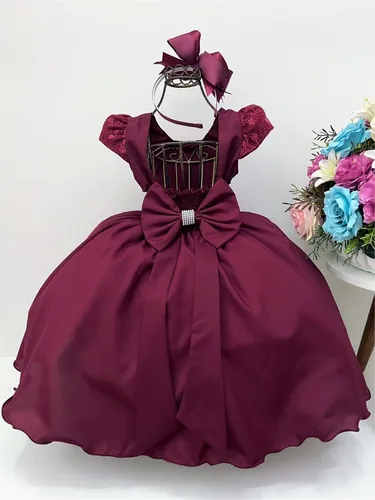 Vestido de cheap bebe marsala