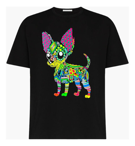 Playera Chihuahua Mexicana Fluorescente Neón Con Luz Mexico