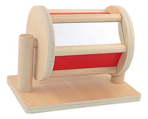 Materiales Montessori Rolling Rainbow Drum Toys Roller