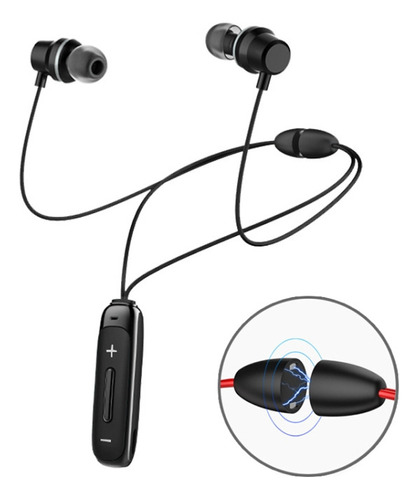 Audífonos Bluetooth Bt315 Bass Con Collar Magnético L