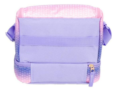 Mochila De Costas G Lancheira Sestini Capricho Paetê Cor Rosa