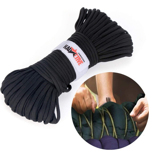 Cuerda Paracord 550 Verde Multifunción 100 Pies Tipo Iii 7