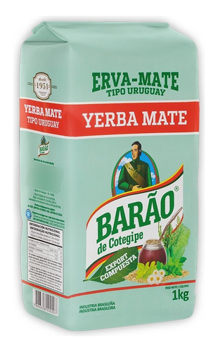 Erva Mate / Yerba Mate Tipo Uruguay Export Compuesta 1kg