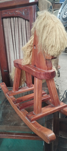 Caballito Mecedora De Madera Pino Reforzado 