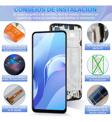 Pantalla Táctil Lcd Para Redmi Note 10s/note 10 4g Con Marco