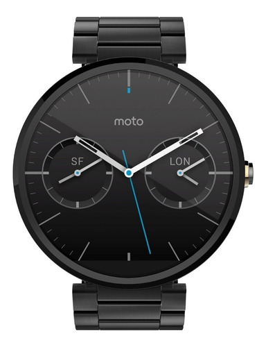 Motorola Moto 360 Smartwatch 46mm Metal Black Negro 23mm