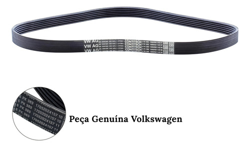 Correia Alternador Virtus Polo 1.6 Msi 1.0 Mpi Original Vw