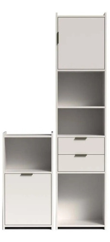 Imagen 4 de 5 de Combo Armario Biblioteca Escritorio Multiuso Organizador