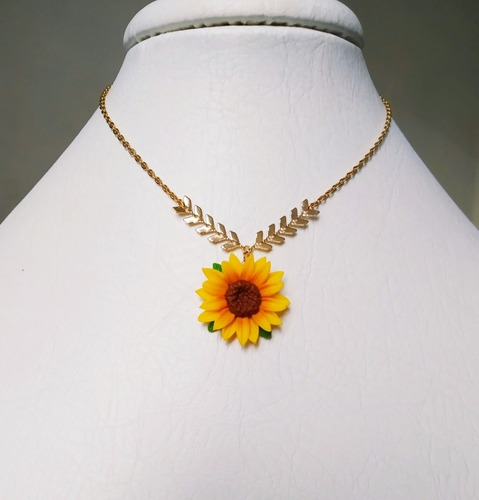 Collar De Girasol Y Espigas 