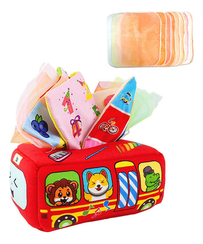 Juego De Caja De Pañuelos Sensorial Para Tirar 11 Pañuelos
