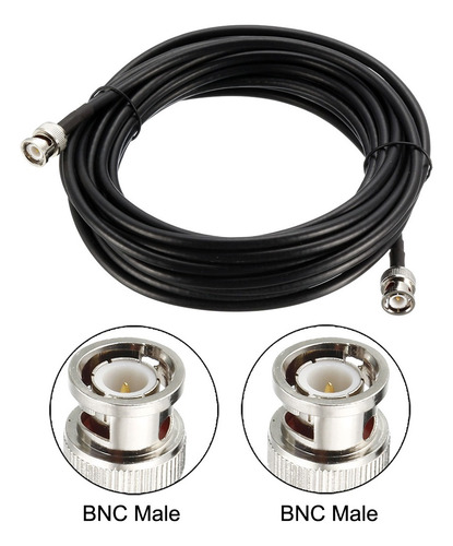 Cable Coaxial Rg58 Bnc Macho A Bnc Macho 50ohm 25pies 1pzs