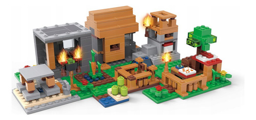 Minecraft Vela Led Con 543 Elementos De Granja Grande