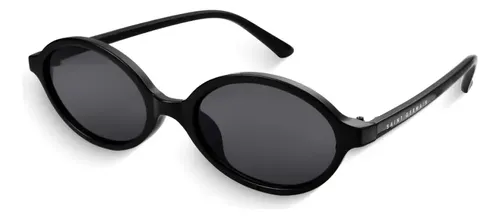 Óculos De Sol Oval Saint Germain Siena Preto Feminino Com Proteção Uv400
