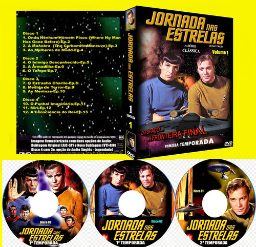 Star Trek - Jornada Nas Estrelas (1966) Dvds Em Qlde Bluray (Usado)