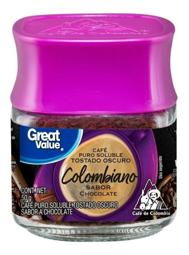 Café Great Value Soluble Gourmet Tostado Sabor Avellanas 50g