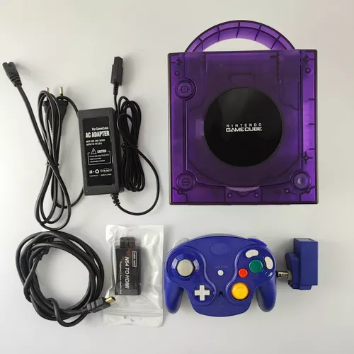 Console Nintendo Gamecube Atomic Purple Dol-001 Mod Picoboot