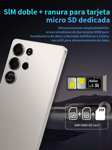 2025 Ultimas Ofertas Celulares Dual Sim Genérica S25 Ultra 512gb/16gb Ram Soporta 5g Wifi Android 14 Smartphone Desbloquea Batería De Larga Duración Negro