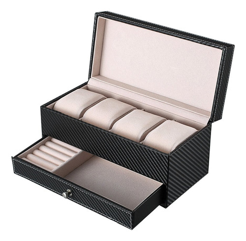 Goldwheat Caja Reloj Piel Sintetica Organizador Joya Viaje 4