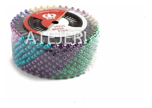 Imagen 3 de 3 de Alfileres Cabeza Perlado 1 Roseta X 40 Unidades + Calidad