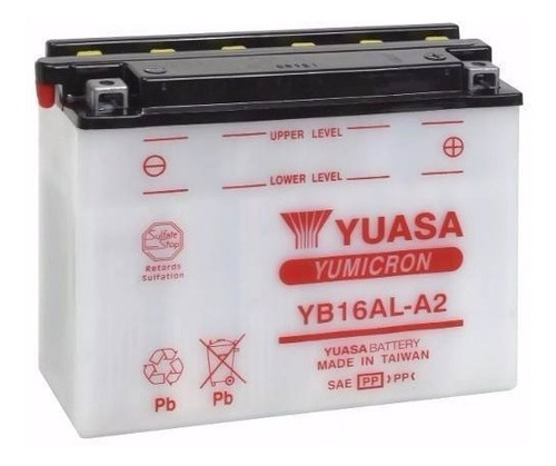 Bateria Motos Yuasa Yb16al-a2 12v16ah - Cuotas