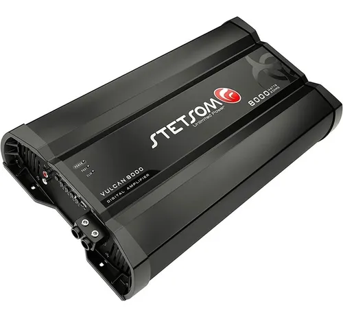 comprar Módulo Amplificador Stetsom Vulcan 8000w Rms 1 Canal 2 Ohms Cor Preto