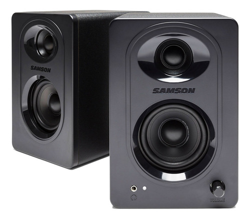 Par De Monitores De Estudio Activos 20w Samson Mediaone M30