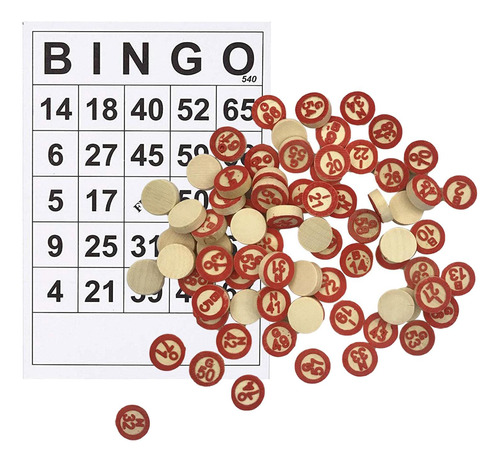 Juego De Juegos De Bingo-juego De Cartas De Bingo Con Chips