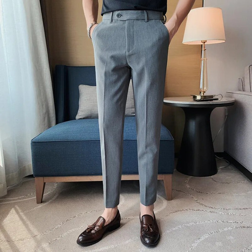 Pantalones De Traje Fino Para Hombre