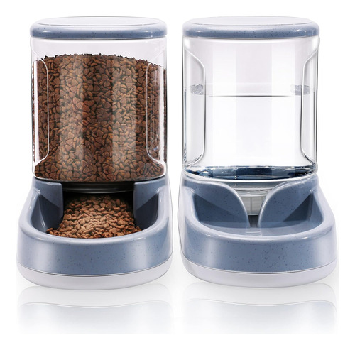 Automatic Pet Feeder And Waterer Set,3.8l Dog And Cat F...