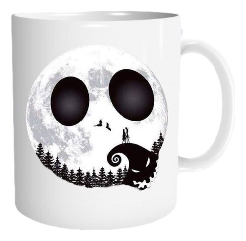 Taza Jack Skellington Luna El Extraño Mundo De Jack 320 Ml 