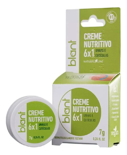 Creme Nutritivo Para Unhas E Cutículas 6x1 Vegano Blant