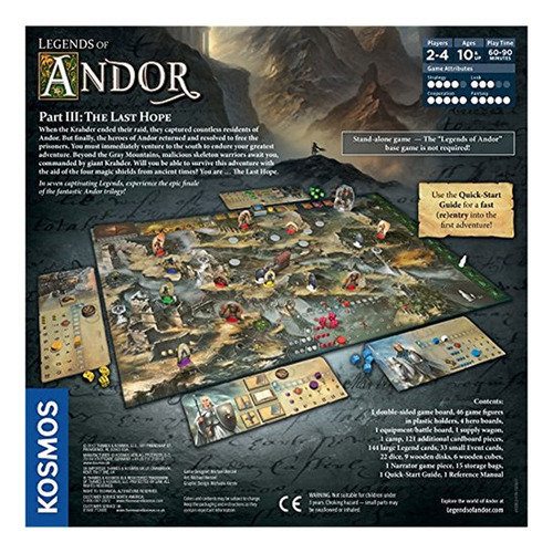 Leyendas De Andor Parte Iii El Juego De Mesa Last Hope