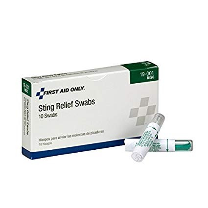 Pac-kit De Primeros Auxilios Sólo 19-001 Sting Relief Swab (