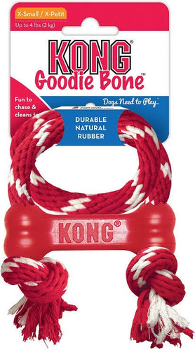Juguete Para Perro  Goodie Bone With Rope Xs 8x3x2 Cm 2 Kg
