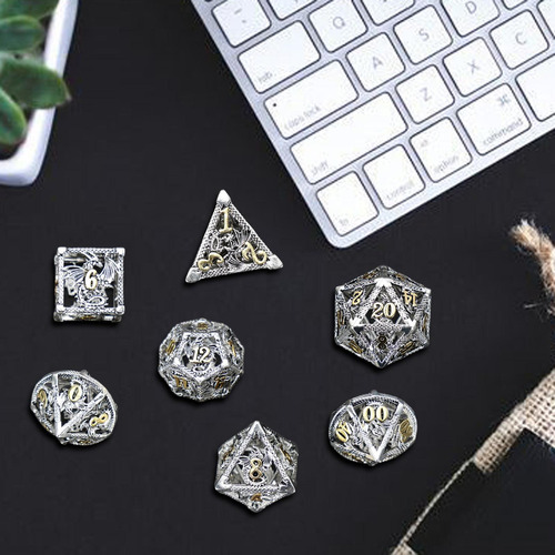 L 7 Piezas De Dados Poliédricos, Accesorios De Casino,